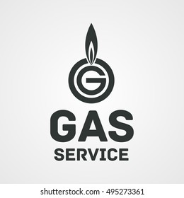 Gas service logotype