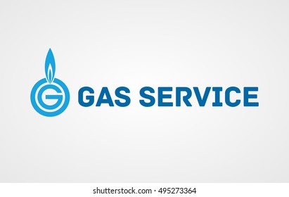 Gas service logotype