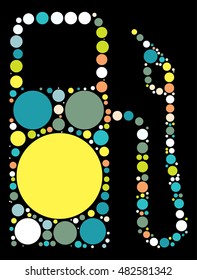 GAS shape vector design by color point
