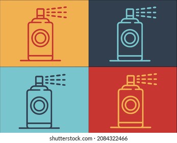 Gas Spray Logo Template, Simple Flat Icon of gas,spray,black