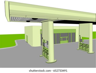 gas station