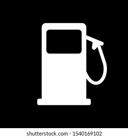 Gas station and background as icon
