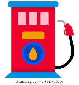 gas station box refueling icon. doodle icon drawing