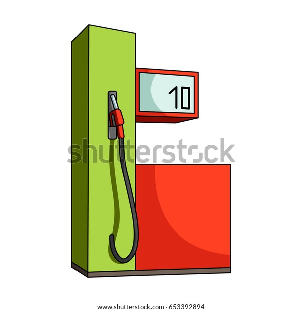 Gas station for cars.Car single
icon in cartoon style vector symbol stock illustration
web.