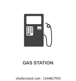 Gas Station creative icon. Simple element illustration. Gas Station concept symbol design from car parts collection. Can be used for web, mobile, web design, apps, software, print