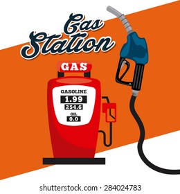 gas station design, vector illustration eps10 graphic 
