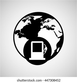 gas station design, vector illustration eps10 graphic 