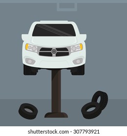 Gas Station digital design, vector illustration 10 eps graphic