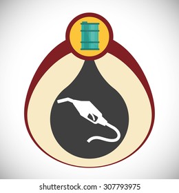 Gas Station digital design, vector illustration 10 eps graphic