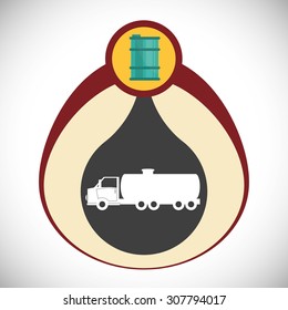 Gas Station digital design, vector illustration 10 eps graphic