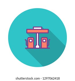 Gas Station Flat Icon