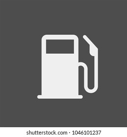 Gas station flat vector icon