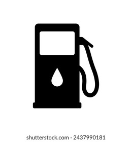 Gas station flat vector icon design on white background