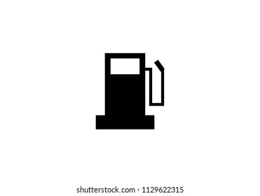 Gas station fuel petrol black vector illustration