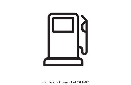 Gas Station Glyph Icon Petrol And Fuel Pump Sign Vector Image