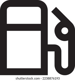 Gas station glyph icon petrol and fuel pump sign vector image