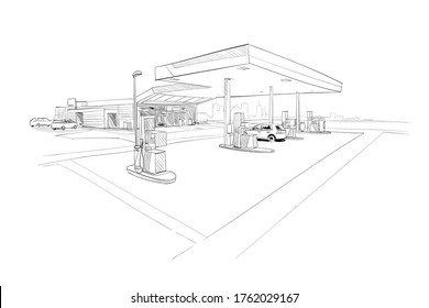 Gas Station Coloring Pages - Free Printable Coloring Pages for Kids