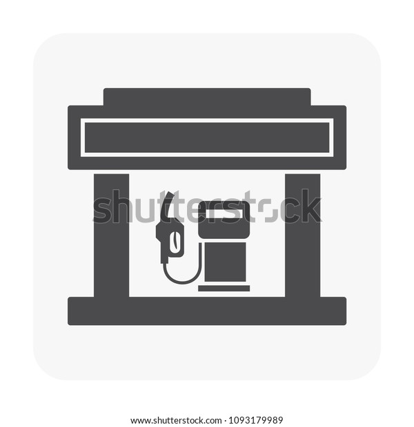 Gas station icon. Also called service station or
petrol station to sell fuel and gasoline for car, automobile, motor
vehicle. Include fuel nozzle connect to pump and fuel dispenser by
flexible hose.