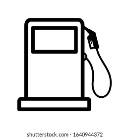 Gas station icon design. Gas pump icon in trendy outline style design. Vector illustration.