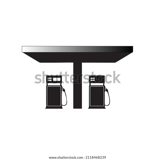 Gas station icon design. Gas pump\
icon in trendy flat style design. Vector\
illustration.