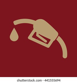 The gas station icon.  diesel fuel symbol. Flat Vector illustration