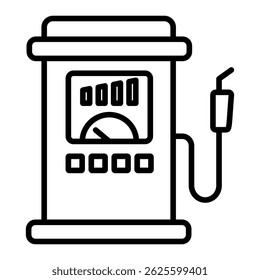 Gas Station Icon Element For Design