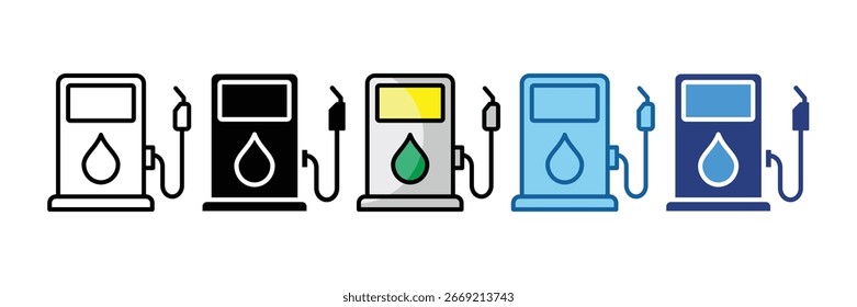 Tankstellen-Icon-Element für Design