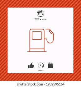 Gas station icon. Elements for your design