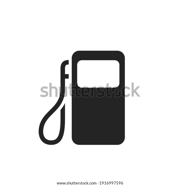 gas station icon. fuel and transport symbol.\
isolated vector image in flat\
style