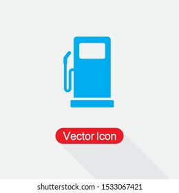 Gas Station Icon, Fuel Icon Vector Illustration Eps10