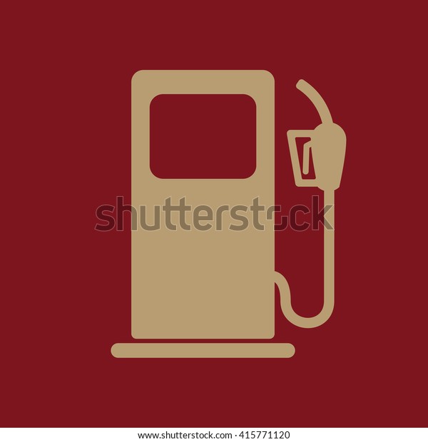 The gas station icon. Gasoline and diesel\
fuel symbol. Flat Vector\
illustration