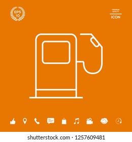 Gas station icon. Graphic elements for your design