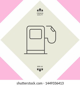 Gas station icon. Graphic elements for your design