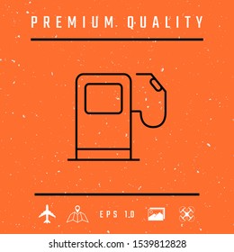Gas station icon. Graphic elements for your design