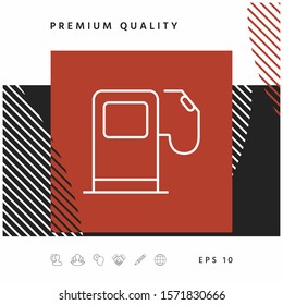 Gas station icon. Graphic elements for your design