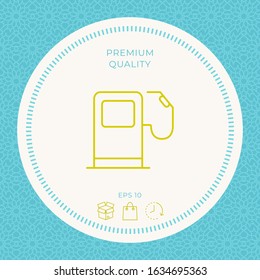 Gas station icon. Graphic elements for your design