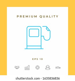 Gas station icon. Graphic elements for your design