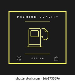 Gas station icon. Graphic elements for your design