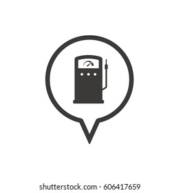 Gas station icon, isolated. Flat desidn.