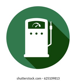 Gas station icon, isolated. Flat design.
