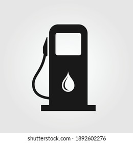 Gas Station icon isolated on white background. Vector illustration