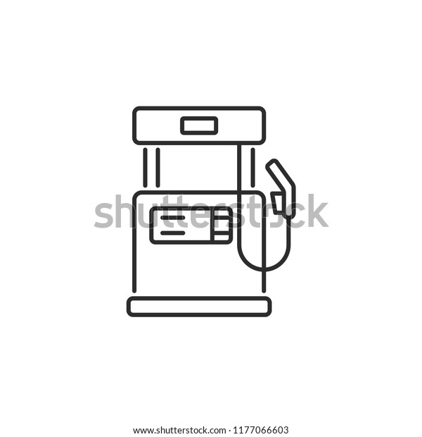 Gas station icon isolated on white\
background. Fuel symbol modern, simple, vector, icon for website\
design, mobile app, ui. Vector\
Illustration