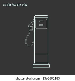 Gas station icon line element. Vector illustration of gas station icon line isolated on clean background for your web mobile app logo design.