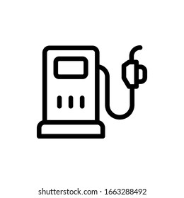 Gas station icon line style