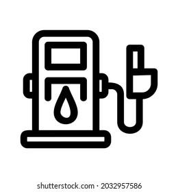 gas station icon or logo isolated sign symbol vector illustration - high quality black style vector icons
