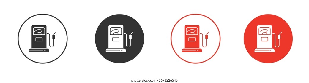 Ícone de posto de gasolina para logotipo, símbolo de sinal de vetor para design