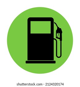 Gas station icon, nozzle isolated logo vector, pump gasoline design, oil power energy symbol .