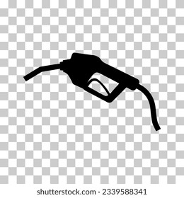 Gas station icon, nozzle isolated vector, pump gasoline design, oil power energy symbol .