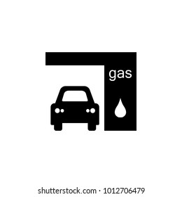 Gas station icon. Oil an gas icon elements. Premium quality graphic design icon. Simple icon for websites, web design, mobile app, info graphics on white background