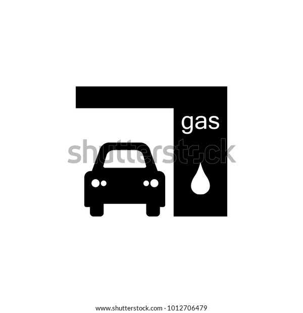 Gas station icon. Oil an gas\
icon elements. Premium quality graphic design icon. Simple icon for\
websites, web design, mobile app, info graphics on white\
background